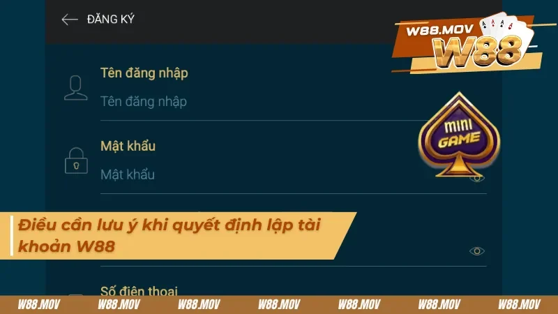 Những lưu ý khi lập tài khoản tại nhà cái